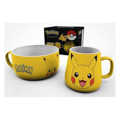 Set tazze 2 pz Breakfast Pikachu POKÉMON Giallo BS0003