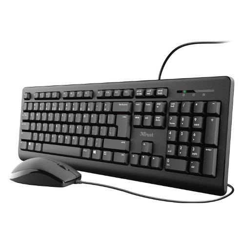 Tastiera e mouse TKM 250 Wired Black 23976