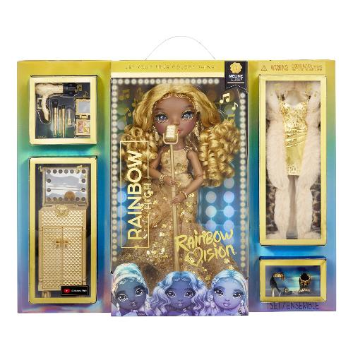 Bambola Vision Divas Meline Lux (28cm) RAINBOW HIGH Oro 582717
