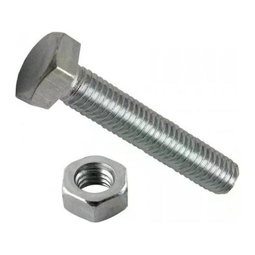 Set bulloni esagonali Con dado (8x0,6 cm) Zincato Blister 4 pz 11006008001