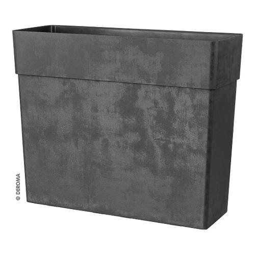 Fioriera cassetta rettangolare alta plastica riciclabile (78x29,5x65cm) High LIKE Antracite 191942080813