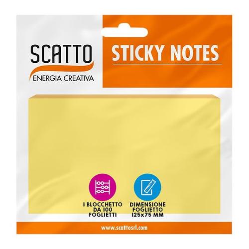 Notes adesivi Sticky Giallo MT75125G