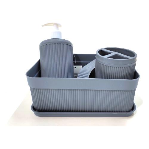 Set bagno Alesta Accessori Appoggio Azzurro 27372