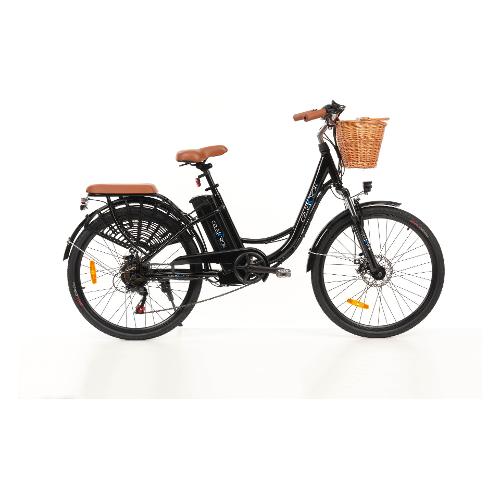 Bici elettrica con cestino anteriore Nero CK C1N