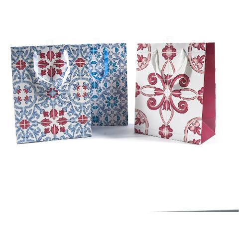 Shopper regalo (26x13,5x32,5 cm) MAIOLICA assortito 40319