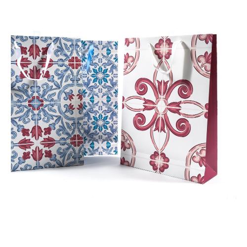 Shopper regalo (32x10,5x44,5 cm) MAIOLICA assortito 40326