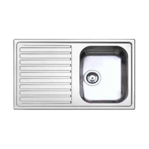 Lavello 1 vasca (86x50cm) ANNIVERSARIO Inox Spazzolato AV861ILBC
