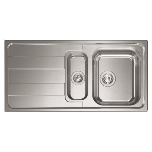 Lavello 1 vasca (100x50cm) LEVANTE Inox Satinato 015726DCSSP