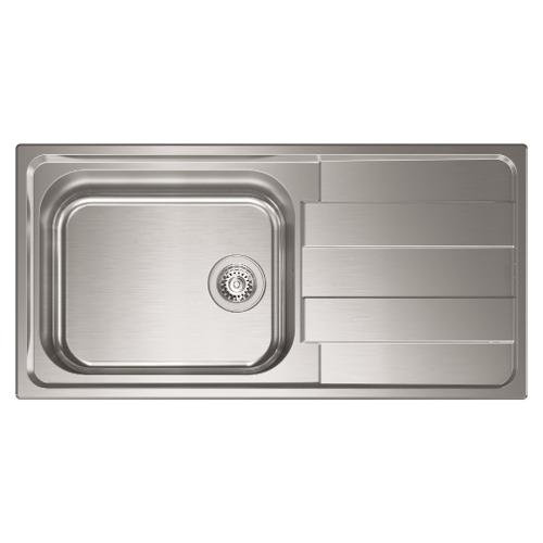 Lavello 1 vasca LEVANTE Inox Satinato 100 x 50 cm 015726SCSSP