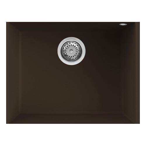 Lavello 1 vasca (54x44cm) QUADRA 105 SOTTOTOP Espresso Opaco LGQ10578BSO