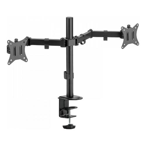 Supporto monitor TV scrivania ( 9 Kg ) VESA 100 x 100 Dual Black CD96887
