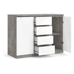 Creden.122x50x90 White-Conc. 76236GXUU