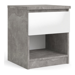 Comodino 40x40x49 White-Conc.76238GXUU