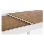 Tavolo da esterno Bizzotto Elias Teak e Bianco 0662970