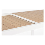 Tavolo da esterno Bizzotto Belmar Effetto legno e Bianco 0663194