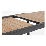 Tavolo da esterno Bizzotto Belmar Effetto legno e Antracite 0663195