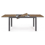 Tavolo da esterno Bizzotto Elias Teak e Antracite 0662179