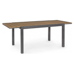Tavolo da esterno Bizzotto Elias Teak e Antracite 0662179