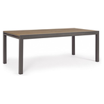 Tavolo da esterno Bizzotto Elias Teak e Antracite 0662975