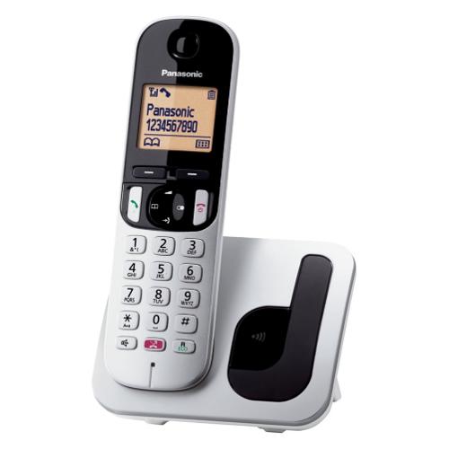 Cordless Singolo Dect Silver e White KX TGC250JTB