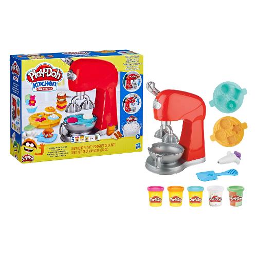 Pasta modellabile Il Magico Mixer 5 barattoli 56gr,  2 da 28gr e accessori PLAY DOH F47185L0
