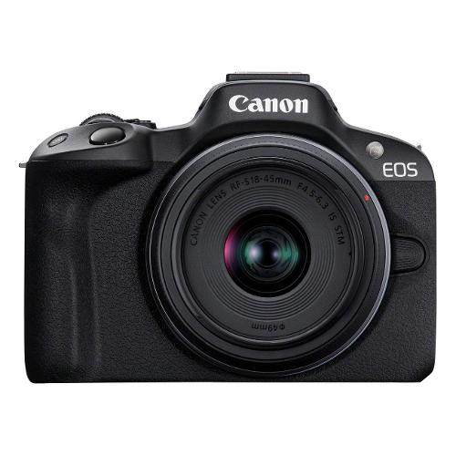 Fotocamera mirrorless 24,2Mpx APS C EOS R50 Kit Rf S 18 45mm F4.5. 6.3 Is Stm Black 5811C013