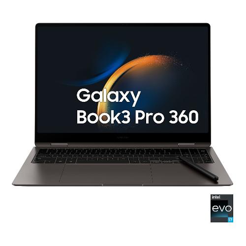 2 in 1 Notebook 16" GALAXY BOOK3 PRO 360 Intel Core i7 16GB 512GB Graphite NP960QFG KA3IT