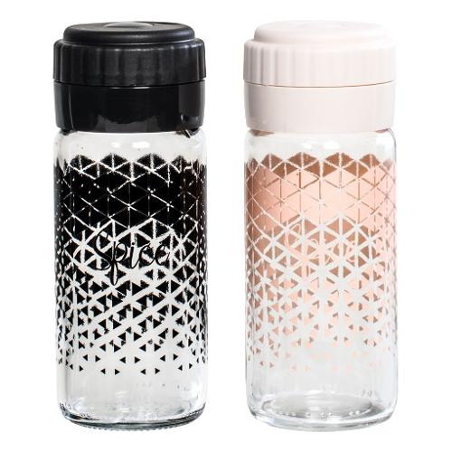 Mud Pie Icon Set Sale E Pepe In Vetro - 7,6 Cm, Con Stelle Marine In Vetro Interno, Trasparente