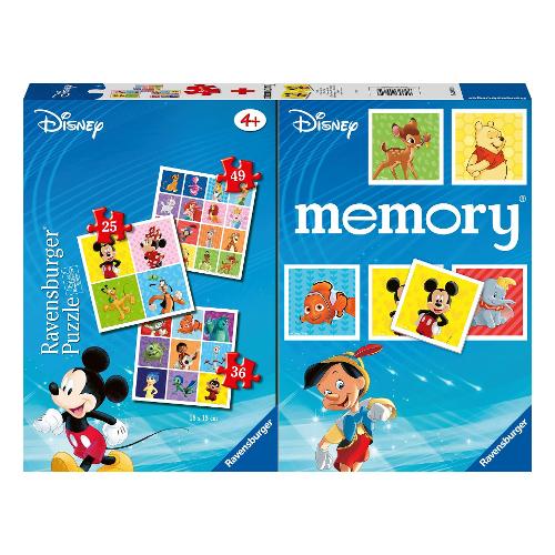 Puzzle 1x25 pz, 1x36 pz, 1x49 pz Con Memory Disney 4a+ MULTIPACK 20985