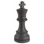 Accessorio decorativo Bizzotto Re e Regina Chess Antracite 0790651