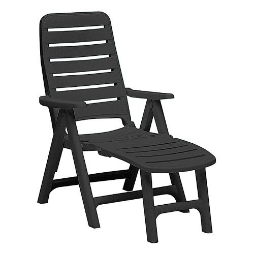 Sedia sdraio con poggiapiedi PREMIERE Antracite S6770Y