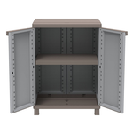 Armadio plastica Terry 680 C Rattan Grigio e Tortora 1002815