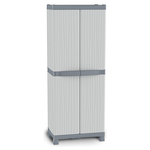 Armadio plastica Terry Base 2007 Wave Grigio chiaro e Grigio scuro 100