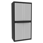 Armadio plastica Terry 2900 CAB U Q Black Grigio e Nero 1002206
