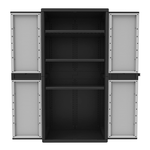 Armadio plastica Terry 2900 CAB U Q Black Grigio e Nero 1002206