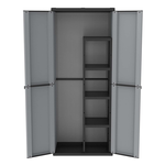 Armadio plastica Terry 368 J Line Grigio chiaro e Grigio scuro 1002819