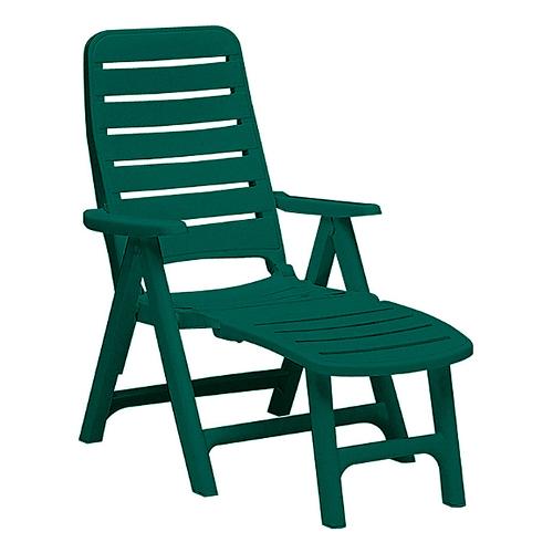 Sedia sdraio con poggiapiedi PREMIERE Verde S6770V