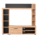 Composizione soggiorno Kit Furniture Sofia Rovere anticato e Nero 7720