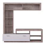 Composizione soggiorno Kit Furniture Claire Rovere e Bianco opaco 7720