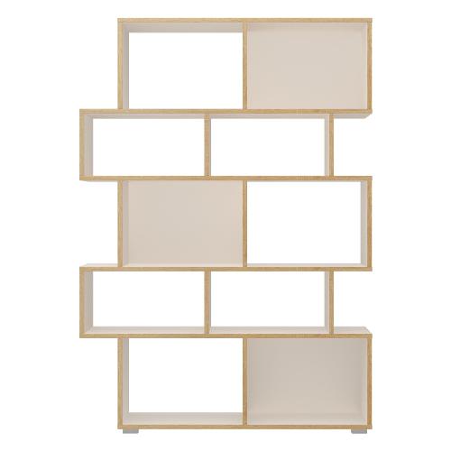 RANDOM B Libreria Rovere e Bianco opaco (115 x 165 h cm) Mobile KIT