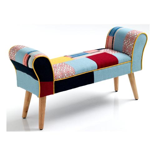 KALEIDOS Panca 2 posti Quadri multicolor