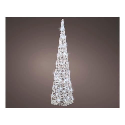 Cono 1 gioco di luce (D17 H89 cm) LUMINEO 50 luci - LED Bianco freddo IP44 Bianco 491440