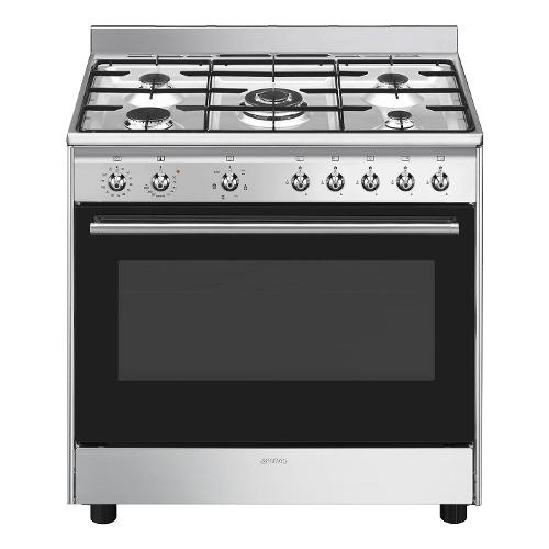 Cucina gas 5 zone Forno elettrico CLASSICA CX90GM Concerto Inox Classe A (90x60x90cm)