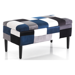 Pouf Tomasucci Blue Kaleidos Patchwork blue 4079