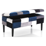 Pouf Tomasucci Blue Kaleidos Patchwork blue 4079