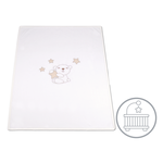 Coperta Pile Lettino Ricam.Beige PILLBG