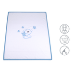 Coperta Pile Carroz.Ricam.Azzur. PILCAZ