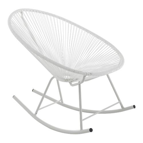 NUMANA White Sedia a dondolo Bianco