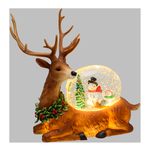 Renna Natalizia c/acqua Glitter Led74378