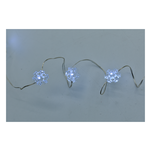 50 Fiocchi led bianco 5mt.Bat.int. D1400